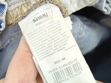 ccc srebrne buty: Sinsay, Jeansy damskie, rozmiar L — 5