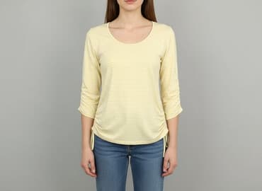 koszulka z długim rękawem w paski: T-shirt damski, rozmiar L — 6