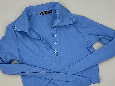 bluzki basic w paski: Zara, Damska koszulka polo, rozmiar S — 1