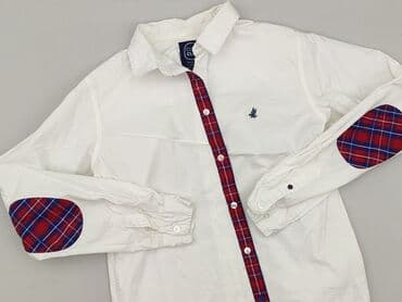 Shirt 15 years, condition - Very good, pattern - Cell, color - White