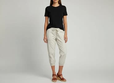 joggery damskie plus size: 3/4 Trousers for women, size M — 1