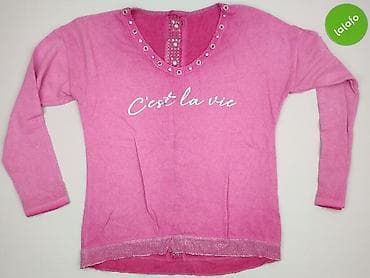 bluzy vintage: C'est beau la vie, Sweter damski, rozmiar XL — 2