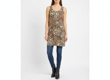 mango sukienka w panterkę: Sukienka damska, rozmiar S — 1