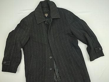 Męski płaszcz First Class, rozmiar M - Klasyczny, ciemnoszary odcień