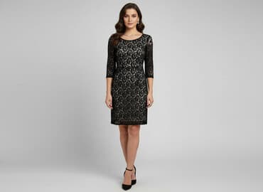 buty z koronki: Sukienka damska, rozmiar S — 5