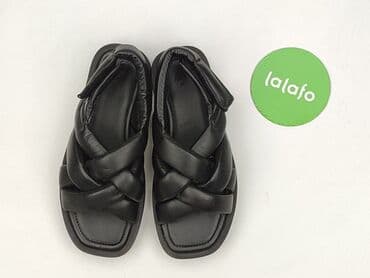 biale klapki a'la hermes: H&M, Sandały damskie, rozmiar 38 — 2