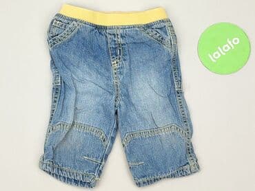 джинсова куртка: Denim pants, 6-9 months, condition - Good — 2