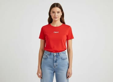 t shirty z czerwonem napisem: Sinsay, Women`s T-shirt, size S — 1
