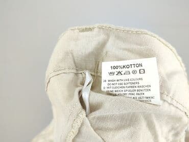 kremowe jeansy damskie: Spodnie 3/4 damskie, rozmiar 5XL — 4