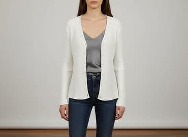 kurtki zimowe damskie c a: Kardigan damski, rozmiar S — 6