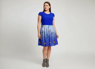 sukienki maxi na wesele niebieska: Sukienka damska, rozmiar XL — 6