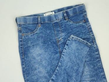 legginsy lateksowe z wysokim stanem: PULL&BEAR, Jeansy damskie, S — 1