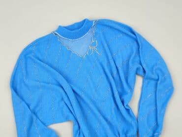 niebieska satynowa sukienka zara: Sweter damski, rozmiar S — 1