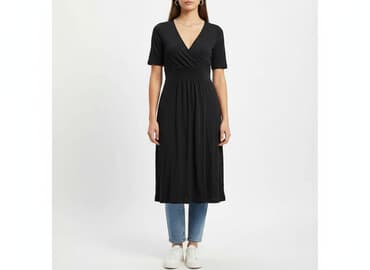 czarne sukienki na wesele dla puszystych: Sukienka damska, rozmiar L — 7