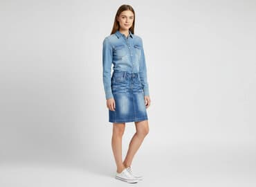 monki jeansy: Spódnica damska, rozmiar M — 7