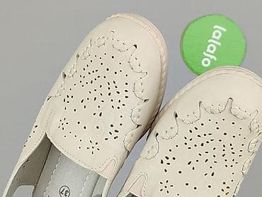 biale klapki sinsay: Sandały damskie, rozmiar 37 — 5