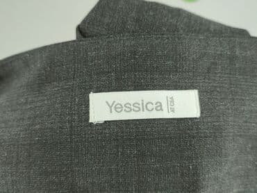 legginsy damskie plus size: Yessica, Material trousers for women, size L (EU 40) — 4