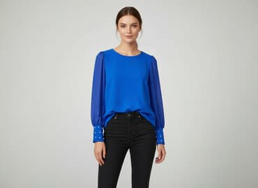 sukienka z tiulowymi rękawami bershka: Women`s dress, size S — 1