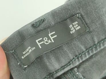 legginsy woskowane wysoki stan: F&F, Jeansy damskie, rozmiar M — 4