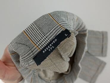 spodnie w kratke reserved: Reserved YFL, Spodnie materiałowe damskie, rozmiar L — 4