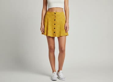 bershka spódnice w kratę: Bershka, Spódnica damska, rozmiar XS — 1