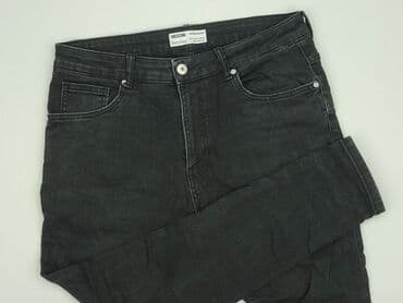 bershka spodnie dresowe: Bershka, Jeansy damskie, rozmiar 2XL — 1