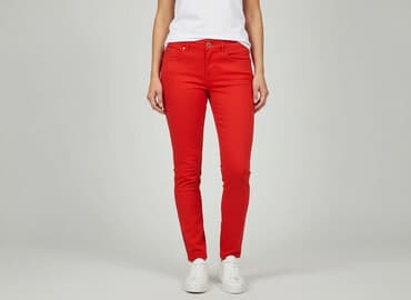 jeansy czerwone damskie: Tchibo, Jeansy damskie, rozmiar 3XL — 6