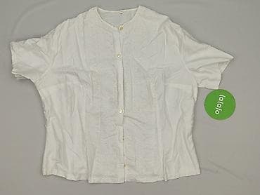 białe t shirty basic: Bluzka damska, rozmiar 5XL — 2