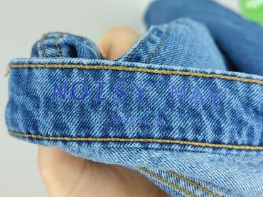 woskowane jeansy z wysokim stanem: Noisy May, Jeansy damskie, rozmiar XS — 5