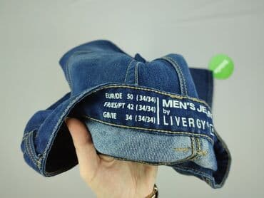 beżowe kozaki ccc: Livergy, Jeansy dla mężczyzn, M — 4