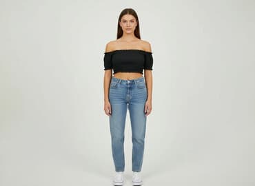 bluzki prazkowane: Top damski, rozmiar S — 6