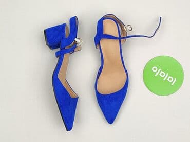 ccc srebrne sandały na obcasie: Półbuty damskie, rozmiar 37 — 2