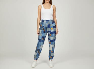 chaotic system spodnie: Spodnie materiałowe damskie, rozmiar S — 1