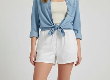 biale spodenki pod sukienke: Szorty damskie, rozmiar S — 7