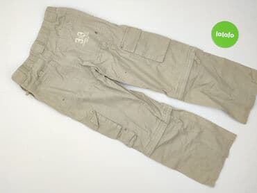 spodnie woskowane matowe: Material trousers, Tchibo, 10 years, 134/140, condition - Very good — 3