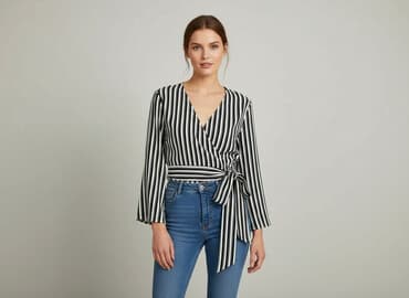 koszulki z dekoltem v: Vero Moda, Bluzka damska, S — 6