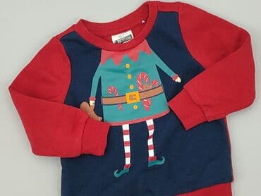 rajstopy w czerwono czarne paski: Sweatshirt, 1.5-2 years, 86-92 cm, condition - Very good — 1