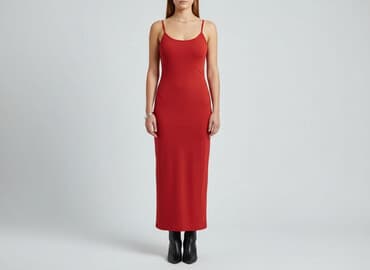 tanie czerwone sukienki: Sukienka damska, rozmiar S — 1