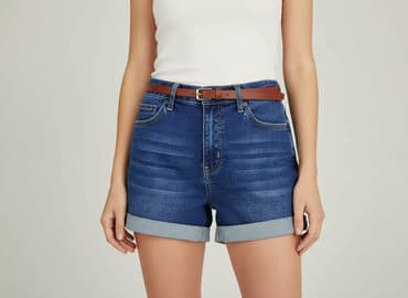 shein spodenki jeansowe damskie: Shein, Szorty damskie, rozmiar M — 6