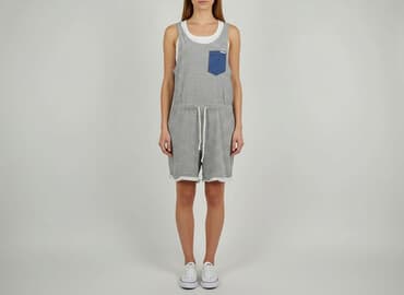 krótkie spodenki z lampasami: Kombinezon damski, rozmiar S — 5