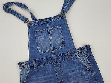 jeans amisu: Bershka, Ogrodniczki damskie, rozmiar M — 1