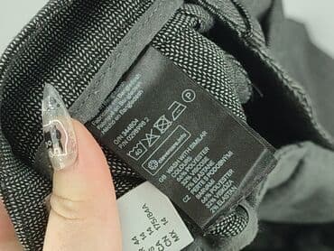 srebrne sukienki na imprezę: H&M, Spodnie materiałowe damskie, rozmiar 2XL — 5