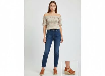 sukienki beżowe midi: Promod, Sukienka damska, rozmiar M — 6