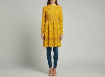 żółta sukienki na wesele długa: Сукня жіноча, розмір S — 1