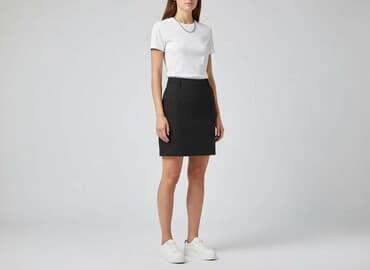 czarne spódnice w kratę: Spódnica damska, rozmiar S — 6