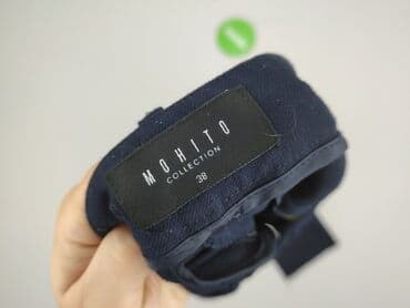 woskowane legginsy z wysokim stanem zara: Mohito, Spodnie materiałowe damskie, rozmiar M — 4