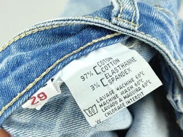 krótkie spodenki przed kolano jeansowe damskie: Szorty damskie, rozmiar M — 5