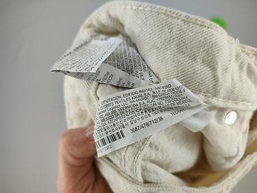 kremowe jeansy: Jeansy damskie, rozmiar M — 5