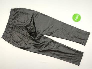 eleganckie legginsy plus size: Legginsy Ze skóry ekologicznej damskie, rozmiar 3XL — 3