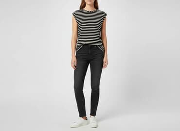 marynarka damska w paski: OPUS, Bluzka damska, rozmiar M — 7